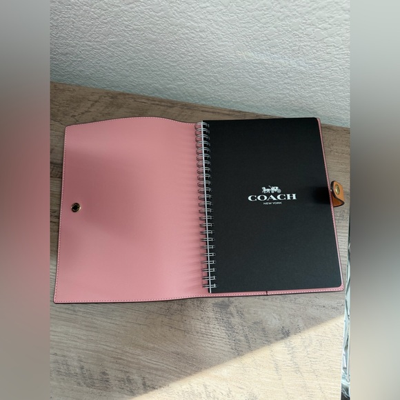Coach Powder Pink Notebook in Signature Canvas - Picture 5 of 7